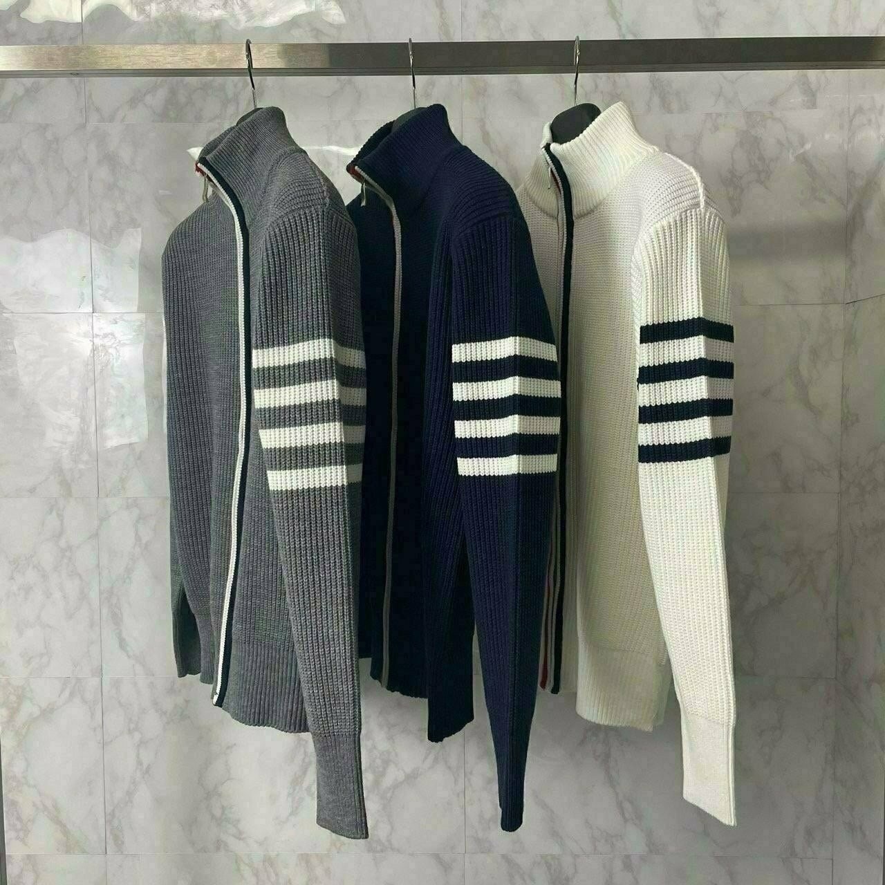 💕 톰* 완장 하찌 니트집업