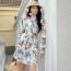 💕 구* 플로라 프린트 실크 원피스