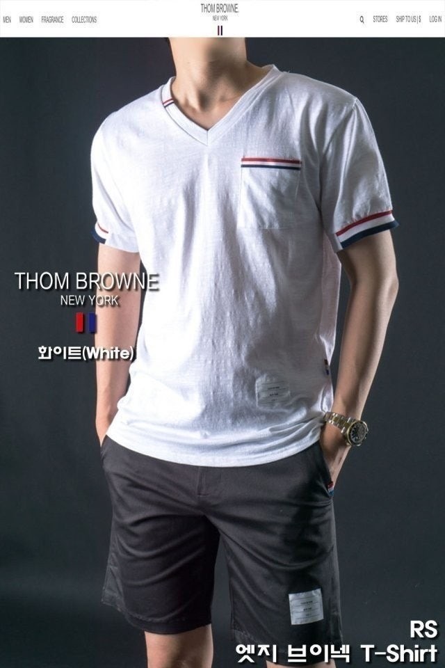 💕 톰* "엣지 브이넥 T-Shirt"