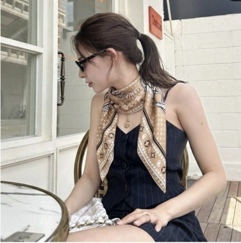 💕 루* 세일러 반다나 베이지 스카프