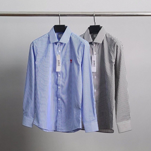 AM 스몰하트자수 스트라이프 셔츠