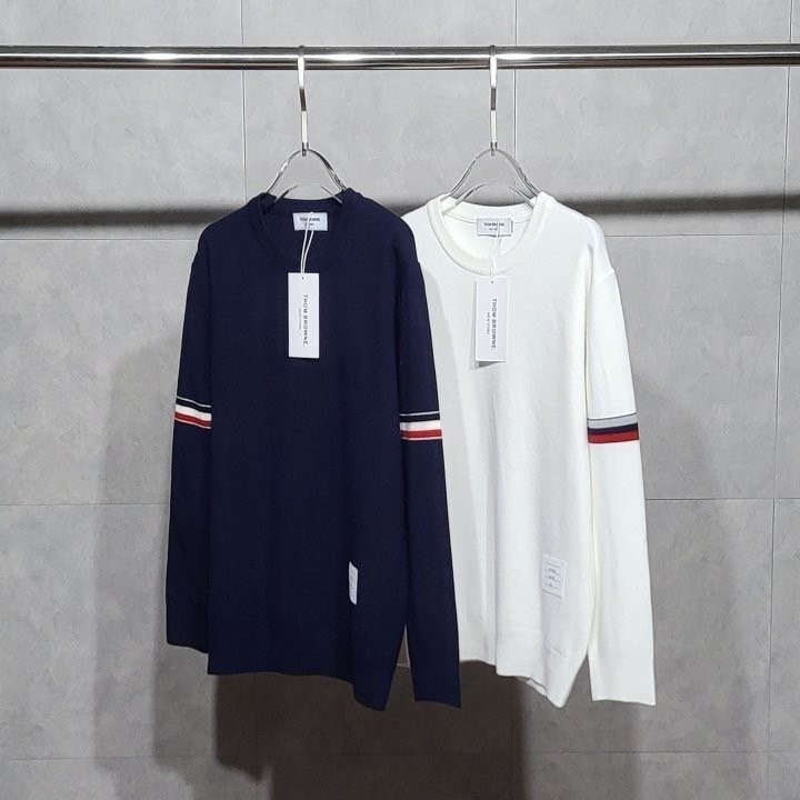 TB 아르배색 라운드 니트