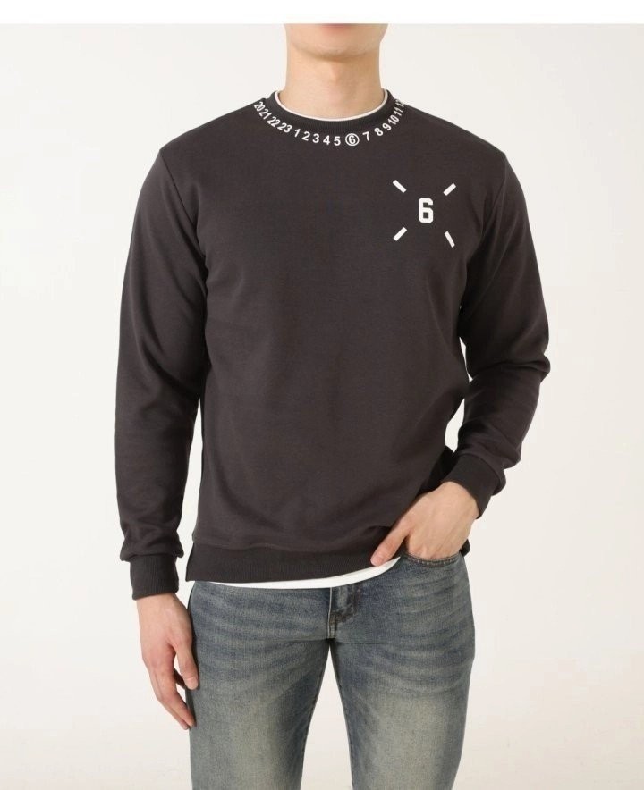 MG MM6 크루넥 3D 넘버 레이어드 맨투맨 수입