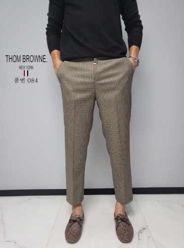 TB 타탄 체크 반밴딩 슬랙스