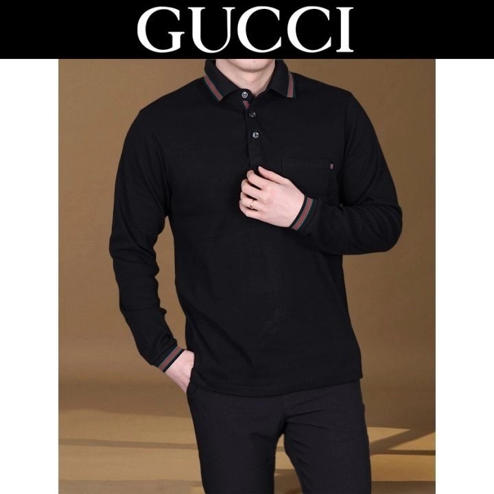 GC 테잎 카라 긴팔티셔츠