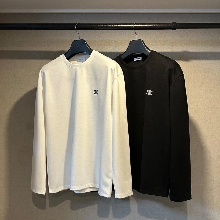 CLN 트리옹프 자수 로고 긴팔티셔츠