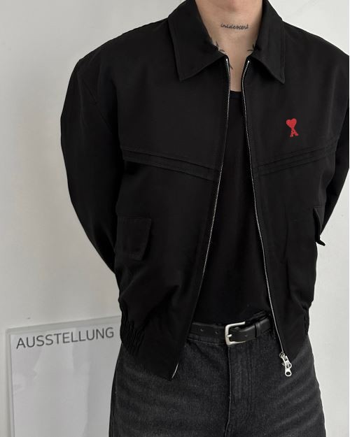 20556_AM 절개 크롭 자켓