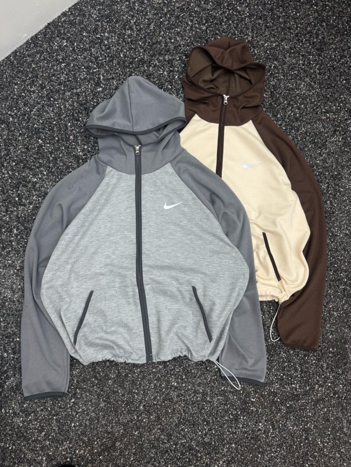 NK 배색 나그랑 후드집업