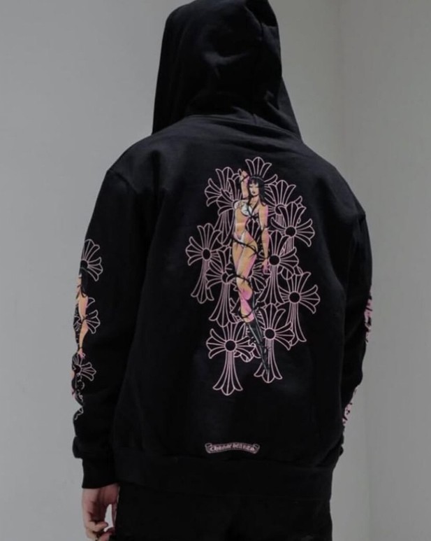 #크롬하츠 데들리 돌 세메터리 집업 후드 자켓