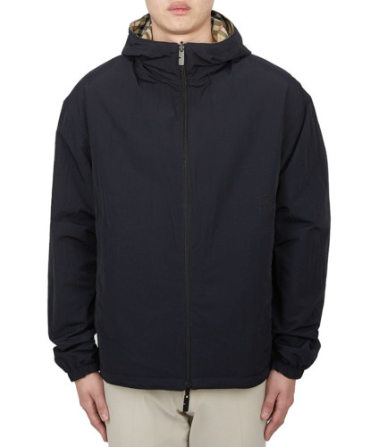 #버버리 리버시블 체크 윈드 후드 자켓