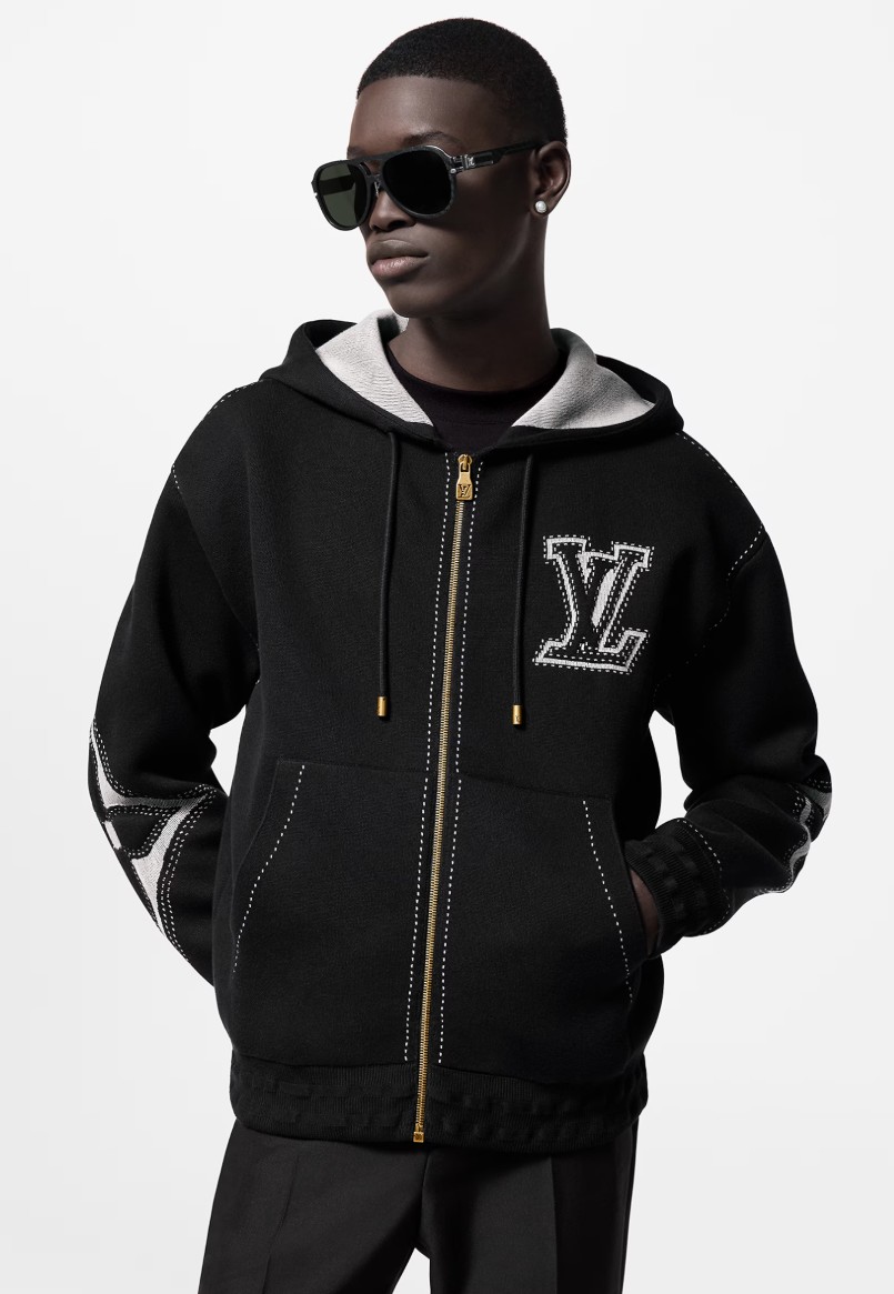 #루이비통 그래픽 인타르시아 코튼 후드 집업