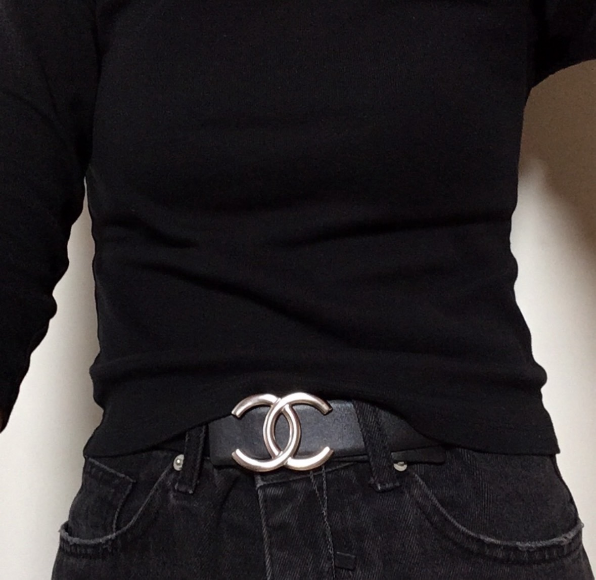 샤V CC 로고 카프스킨 리버서블 벨트