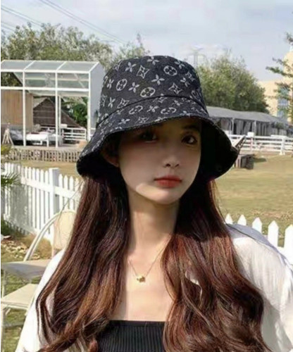 루VVV 모노그램 데님 자가드 버킷햇 ✔수입