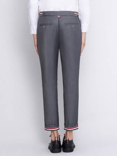 톰VVV 밴딩 스트라이프 커프 9부 슬랙스 팬츠