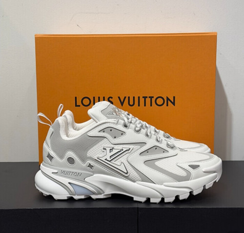 루VVV 러너 스니커즈 화이트 그레이