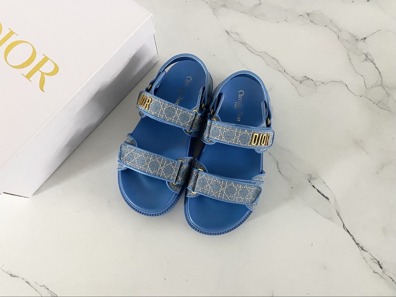 디V 액트 Dioract 샌들 블루 까나쥬 데님