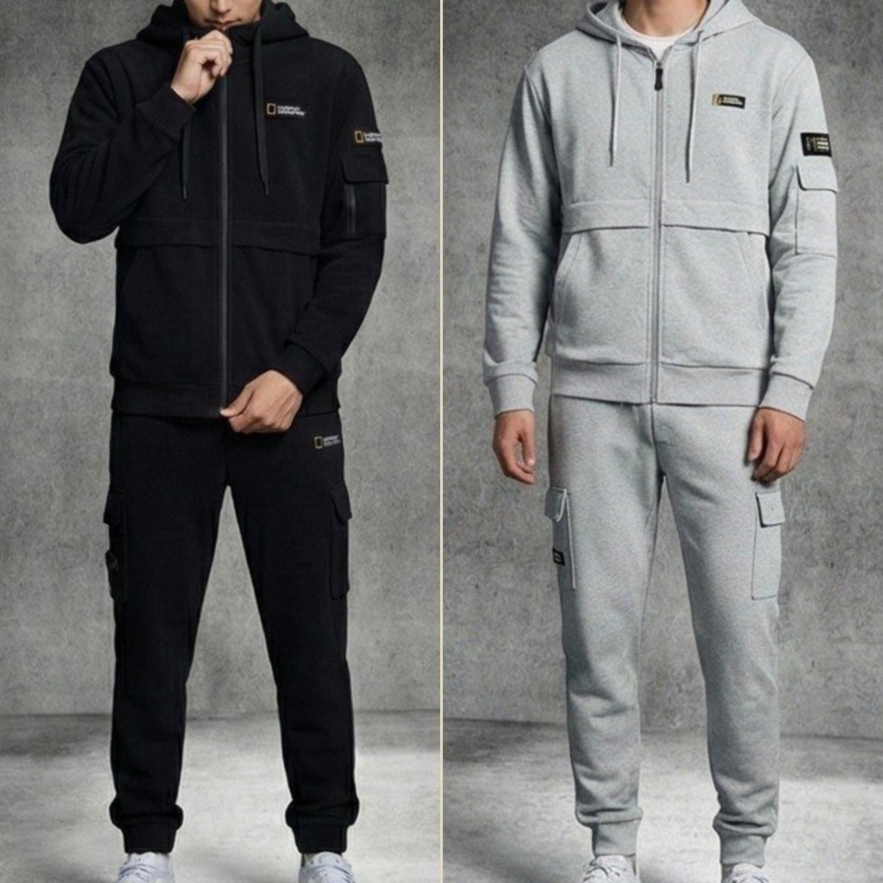 1 <내셔널지오그래픽 면 조거 집업세트>