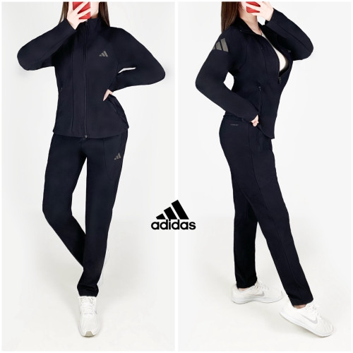 <아디다스 벽돌 벤츄리 일자바지 집업 세트>