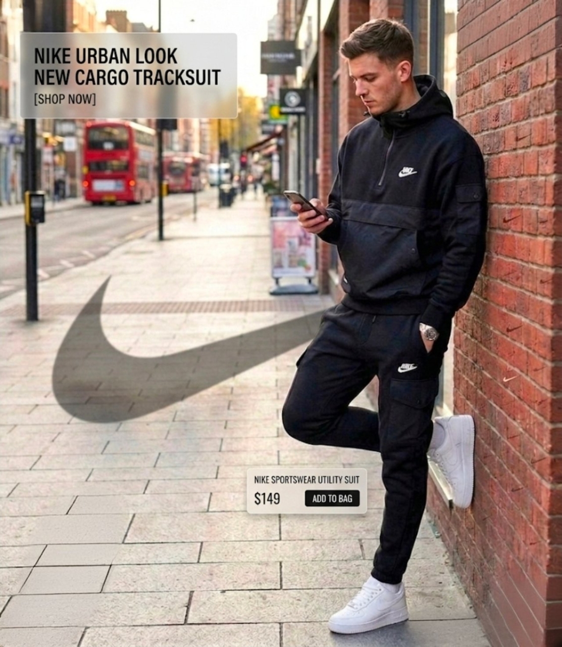 1 <나이키 IW 3단 헤비 반집업 후드세트>