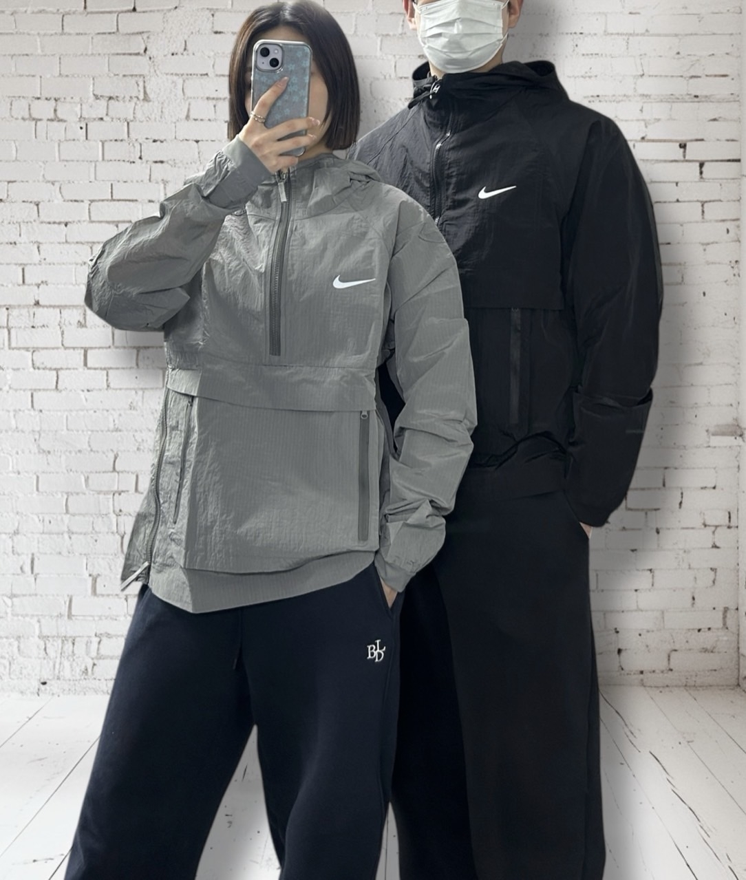 <나이키 우븐 반집업 바람막이>