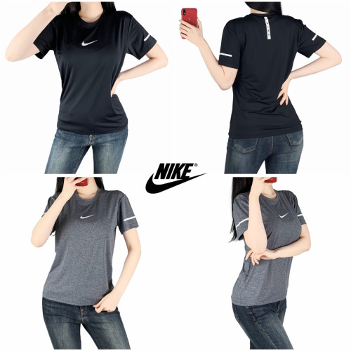 <나이키 실리콘 나염 기능성 스판 반팔>