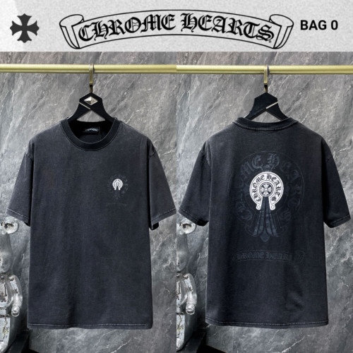 Ch******* 피그먼트 말발굽 로고 티셔츠