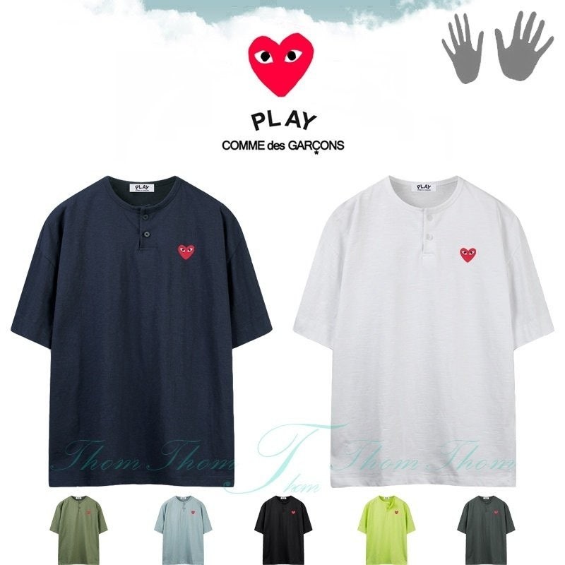 💕 꼼* 슬라브 오버핏 헨리넥 반팔