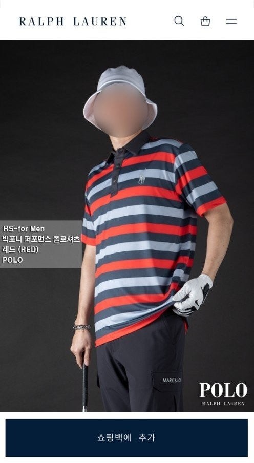 💕 폴* "빅포니 스트라이프 쿨링 숏 슬리브"