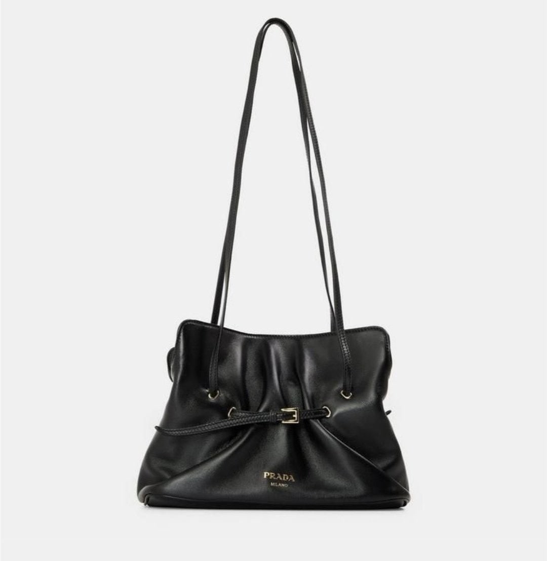 💕 프** 다다 스몰 핸드백 1BG586 2DX8 F0002 숄더백 나파 가죽 블랙 여성 ❤풀박스❤️