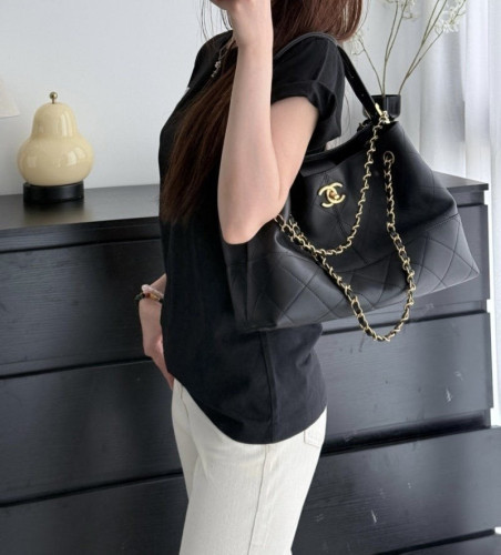 💕 샤* 고급 25A 공방 스웨이드 투톤 쇼퍼 호보백 블랙