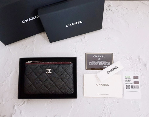 💕 샤* 고급 박스 캐비어 미니클러치 은장