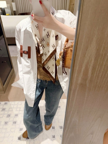 💕 에*** H벨트 가죽패치 셔츠