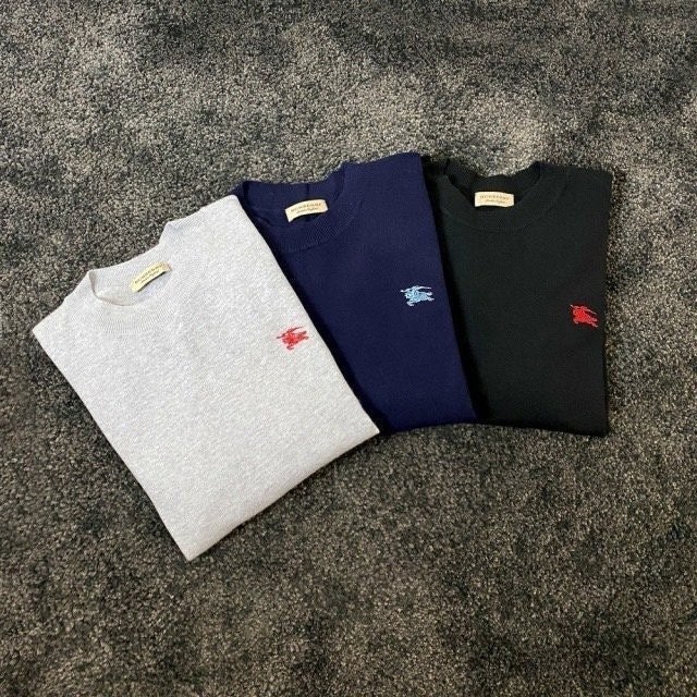 💕 버** 기마자수 라운드 니트