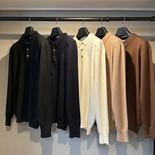 💕 아* 까마이외 자수 카라 긴팔니트