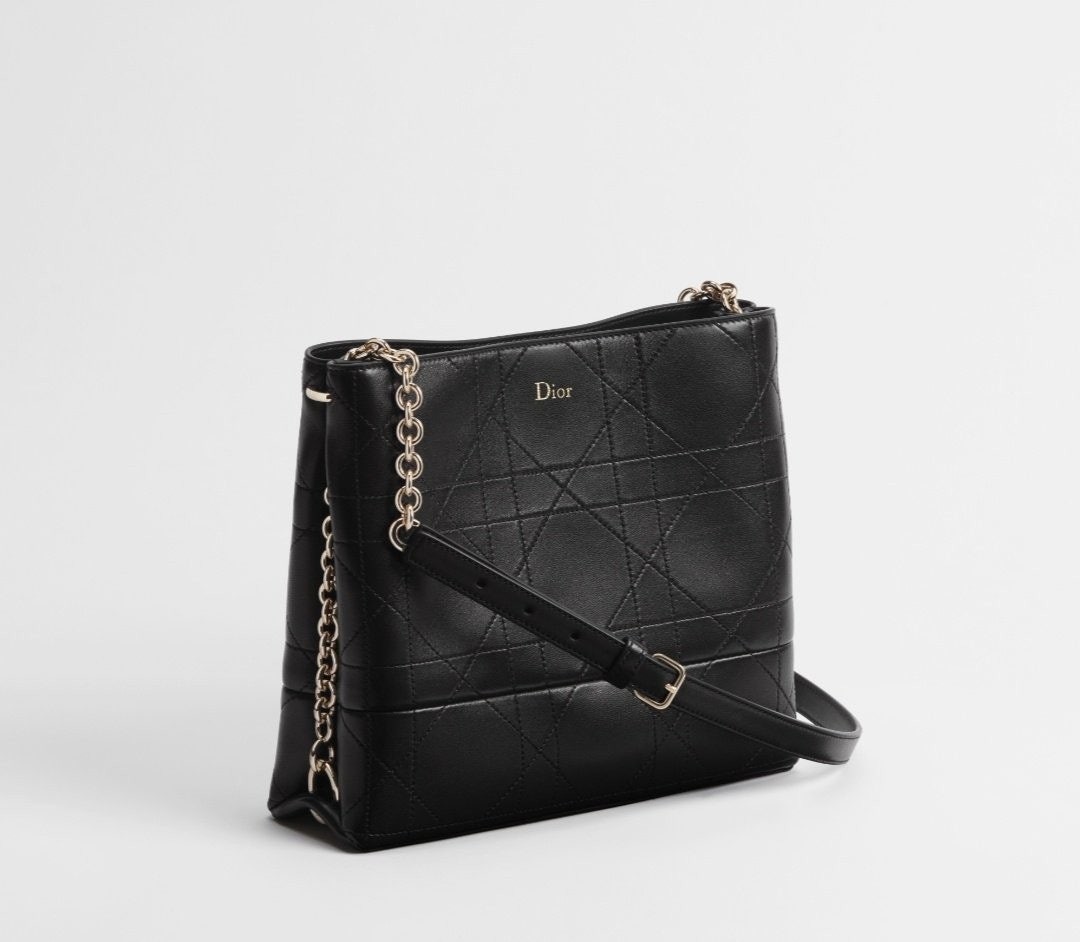 💕 디* 트리아농 체인 백 블랙 플랫 매크로까나쥬 램스킨