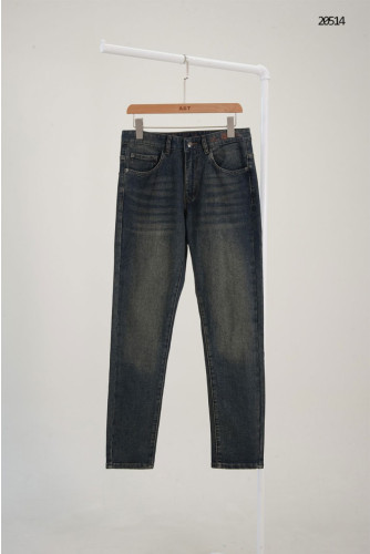 🔆 [Loro Piana] 로로피아나 레더패치 스틸로고 워싱 데님 팬츠 🔆