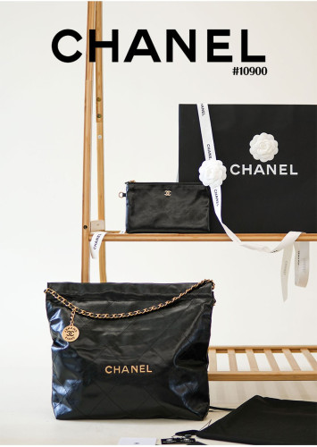 🔆 [CHANEL] 샤넬 22 핸드백 블랙 금장 미디움🔆