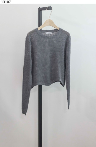 #브루넬로쿠치넬리 [Brunello Cucinelli] 여성 그레이 크롭 니트 신상입고💢 #상의 #니트 #13107