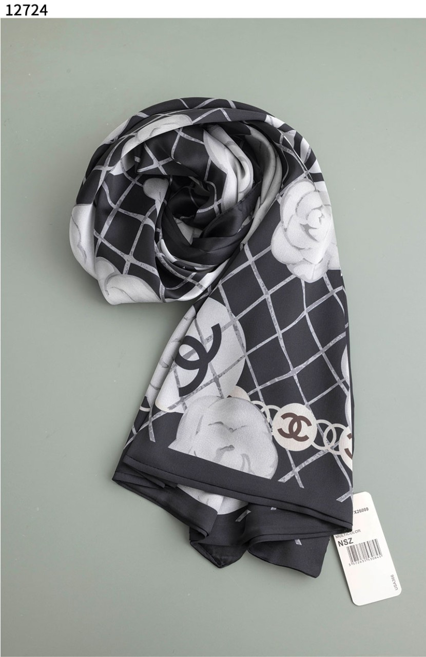 #샤넬 [Chanel] 까멜리아 실크 스카프 신상입고💢 #머플러 #12724