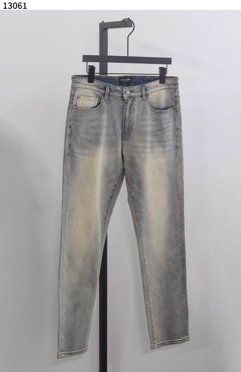 #입생로랑 [YSL] 남성 포켓 프린트 빈티지 워싱 슬림핏 데님 팬츠 신상입고💢 #하의 #팬츠 #13061