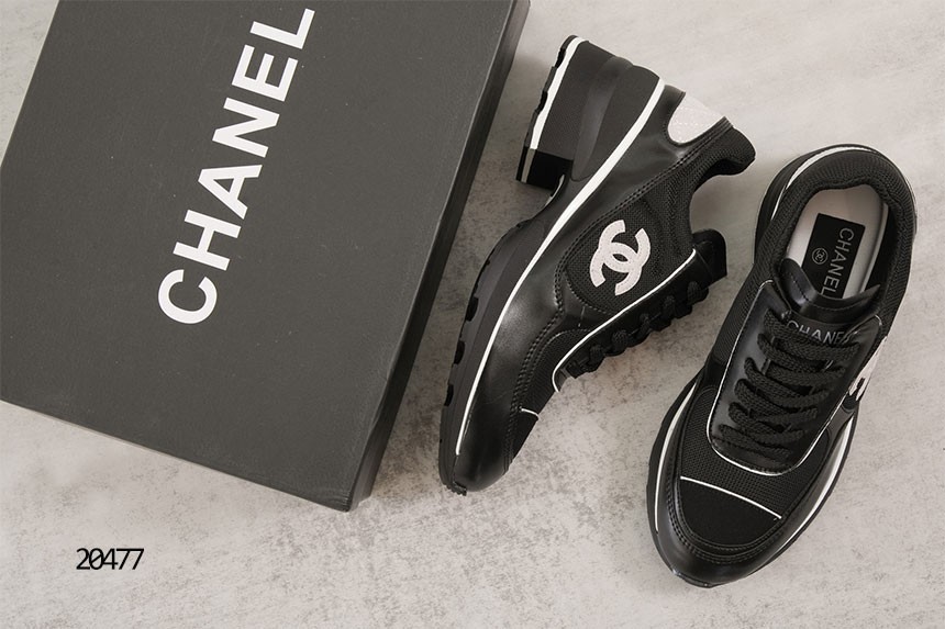 🔆 [CHANEL] 샤넬 25K 믹스드파이버 스니커즈 블랙🔆