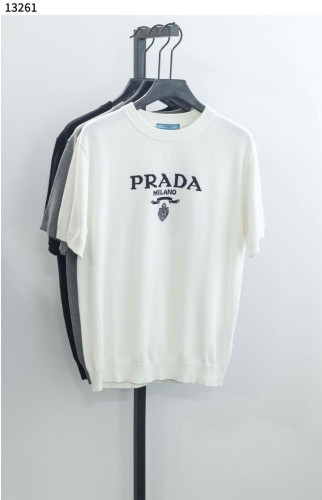 #프라다 [PRADA] 남자 울 캐시미어 반팔 스웨터 신상입고💢 #상의 #니트 #13261