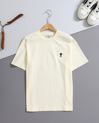 #아미 [ am* ] 수입 드 꾀르 백 레터링 프린트 반팔 티셔츠 입고💢 #남성상의 #반팔티셔츠