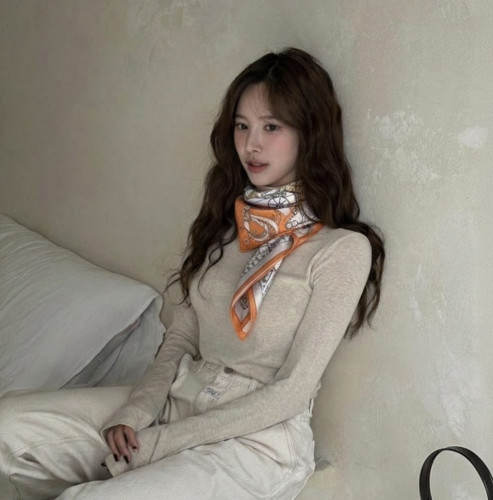 💕 에*** 캐리지 오렌지 스카프