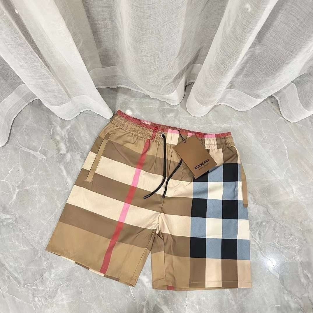 💕 버** 나일론 체크 반바지