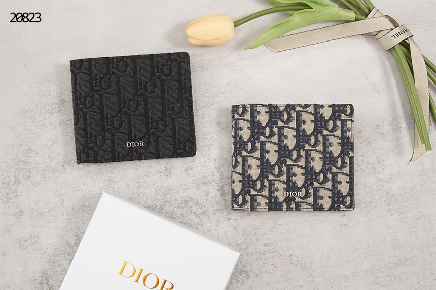 🔆 [DIOR] 디올 남성용 오블리크 자카드 반지갑 🔆